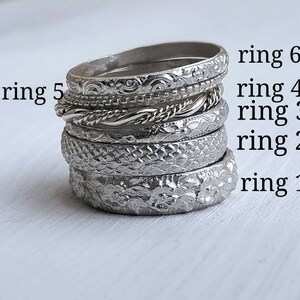 Stacking Rings Set, Love Gift, Gift for Her, Wife Gift, Anniversary ...