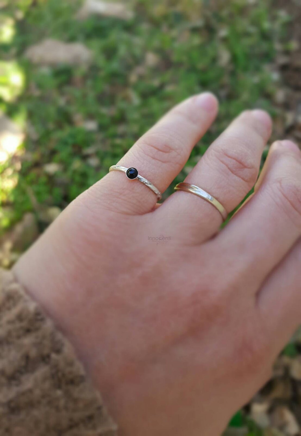 Black Onyx Ring Onyx Ring Black Stone Ring Dainty Onyx Etsy