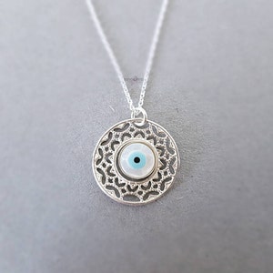 Evil Eye Necklace Evil Eye Jewelry Dainty Necklace Dainty Evil Eye Protection Necklace Layered Necklace Delicate Necklace Nazar Necklace
