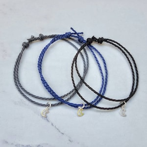 Moon Wish Bracelet, Silver Moon Bracelet, Crescent Moon  Bracelet, Moon Charm Bracelet, Celestial Jewelry