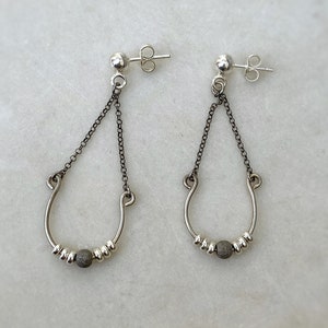 Dangling  Earrings, Chunky Dangle Earrings, Large Dangling Earrings,Statement Black Dangling Earrings