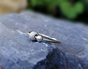 Fidget Anello Preoccupazione Anello Ansia Anello Meditazione Anello Spinner Anello Ansia Gioielli Stress Anello Spinning Anello Argento Spinner Anello Yoga Anello