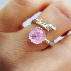Twig Engagement Ring, Alternative Engagement Ring, Elvish Ring,Elvish Jewelry, Sterling Silver Twig Ring