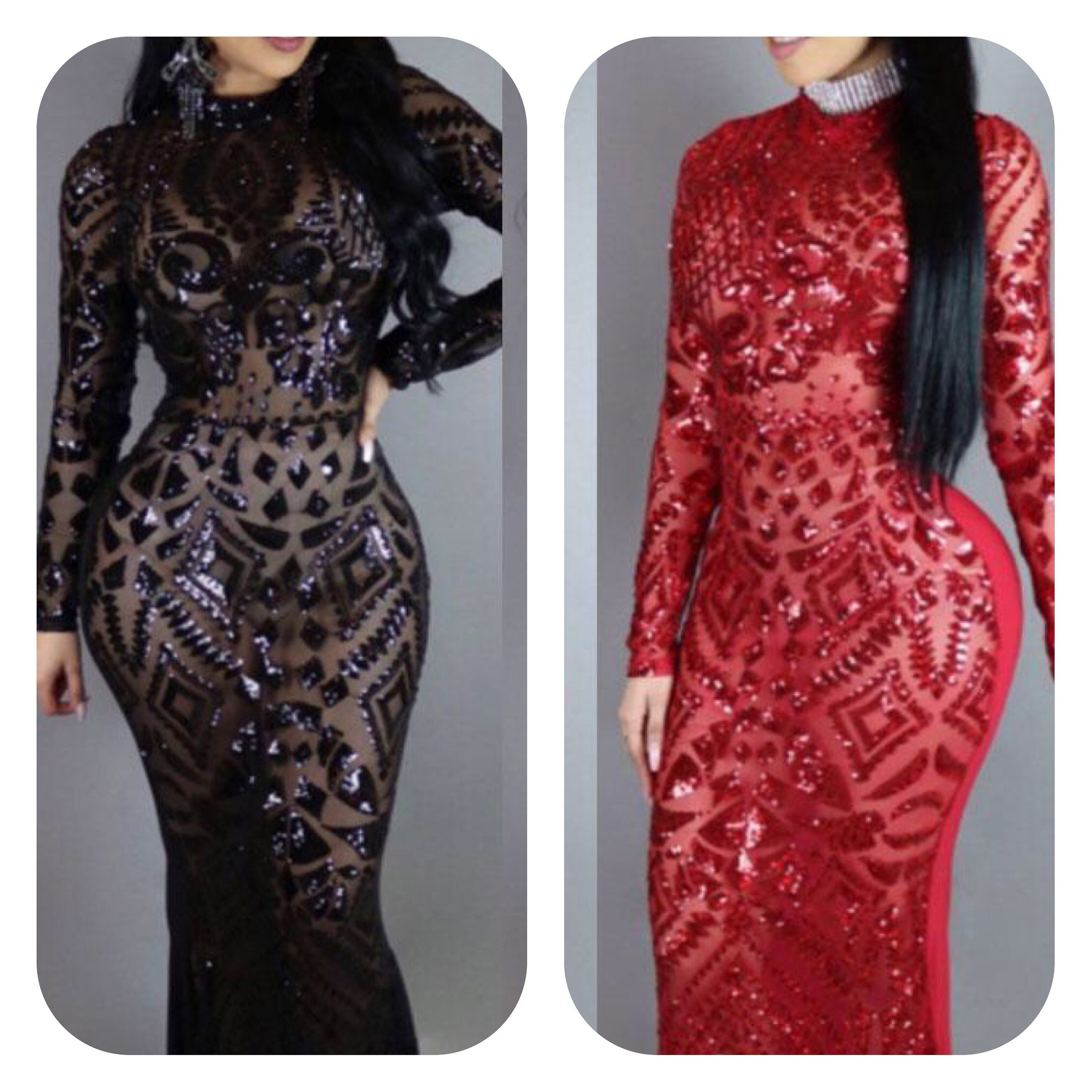 Evening Gown Cocktail Club Sequin Pageant Dress Drag Queen Etsy