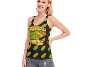 Racer Back Tank Top - Black -  Tegu Logo on Back