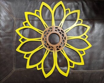 Sunflower Wooden laser cut Flow Fans