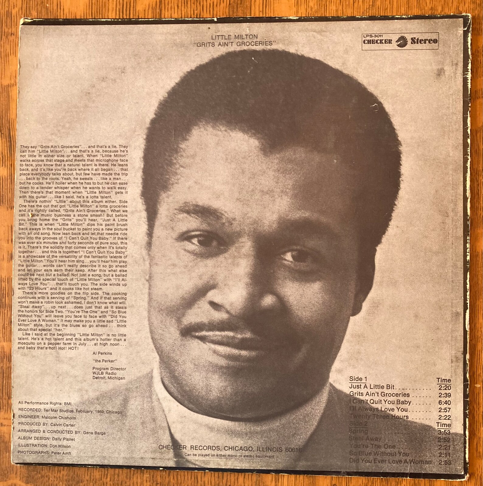 Little Milton grits Aint Groceries 1969. Vintage Vinyl Record Album
