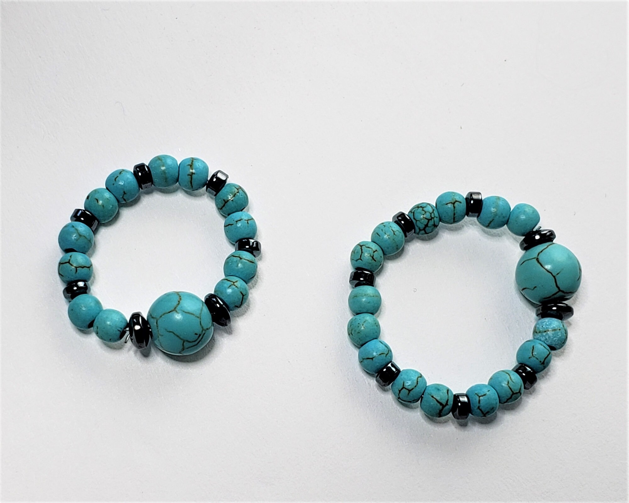 Howlite 5 Stone Stacker Ring main image 0