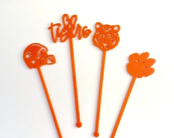 Clemson Inspired Stir Stick Set