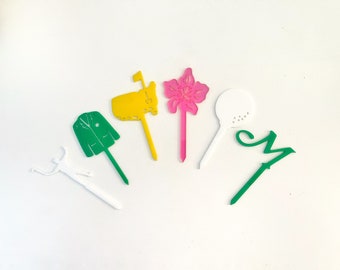 Masters Inspired Cupcake Toppers