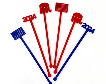 Republican Party Stir Stick Set