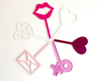 Valentines Day Cupcake Toppers