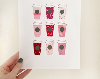 Valentine’s Coffee Print