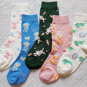 Baby Animals Crew Socks