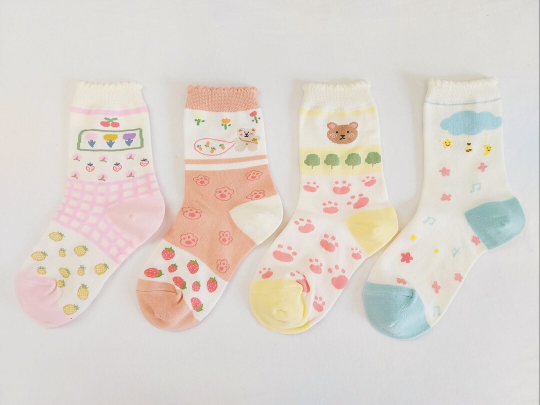Nursery Rhymes Crew Socks Etsy