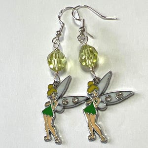Whimsical Tinker Bell Dangle Earrings – Preciosa Crystal & Sterling Silver