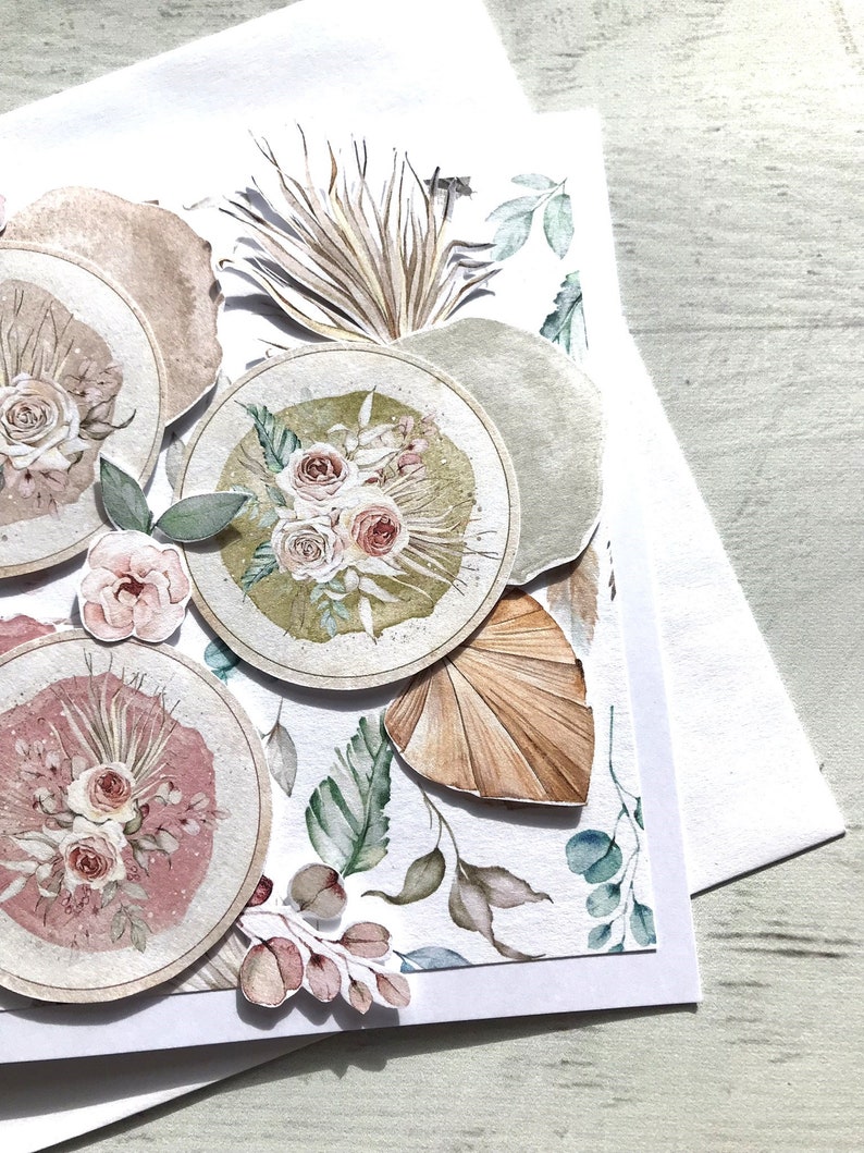 Pastel Rose Greeting Card, Just Because Card, Blank Card, All Occasion