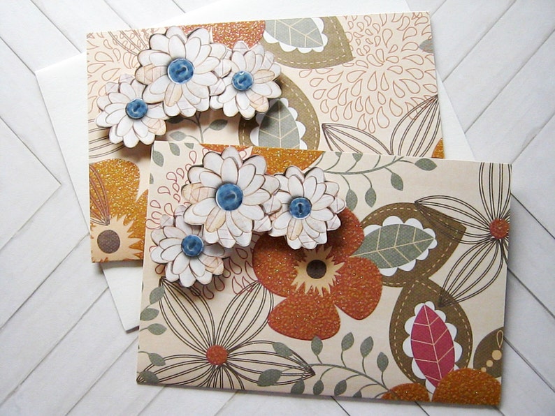 Gift envelope with dimensional flowers gifts for her Gift Card Envelope for any occasion Floral Gift Card Holder teacher gift