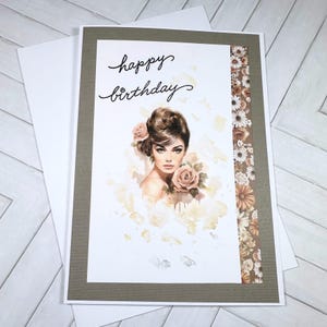 Elegant Birthday Card For Sister Daughter Mother, Birthday Wishes for her, Birthday Greeting Card