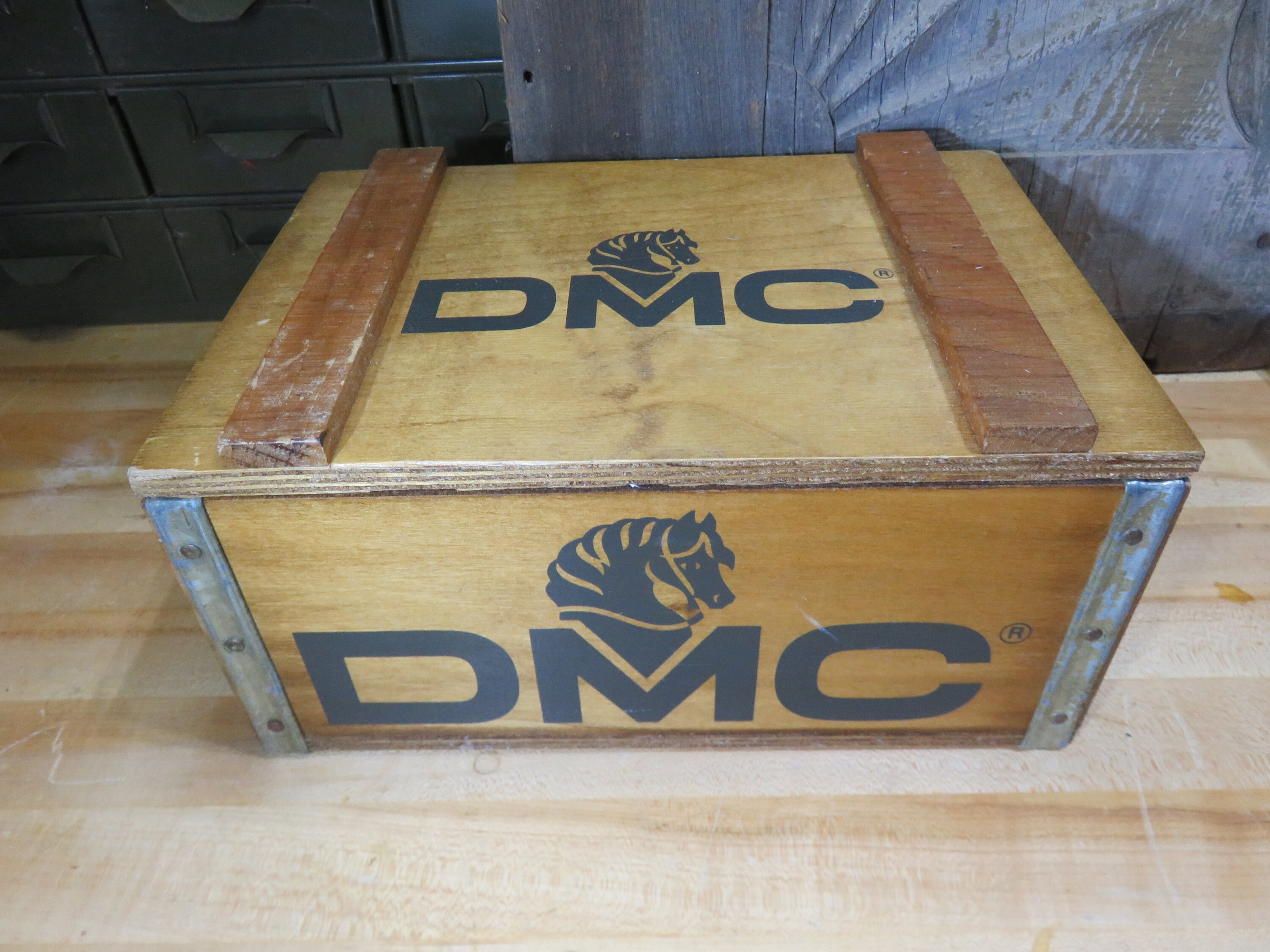 DMC Thread Storage Box With Free Embroidery Thread Bobbins 50