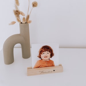 Photo ledge / photo stand / picture ledge / picture holder / card holder made of wood / customizable