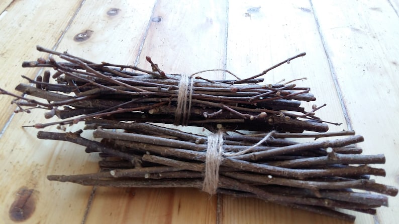 Hazel wood twig bundle hazelnut sacred wood art craft supply magical wand tool wicca druid pagan celtic ritual wood incense smudge primitive image 7