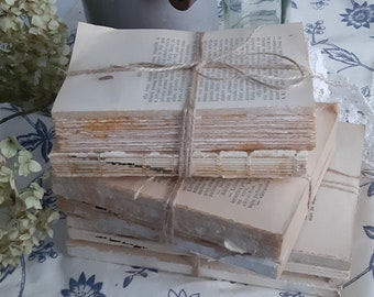 old books bundle altered books upcycled vintage materials photo prop home party wedding decor centerpieces old yellowish pages paper art
