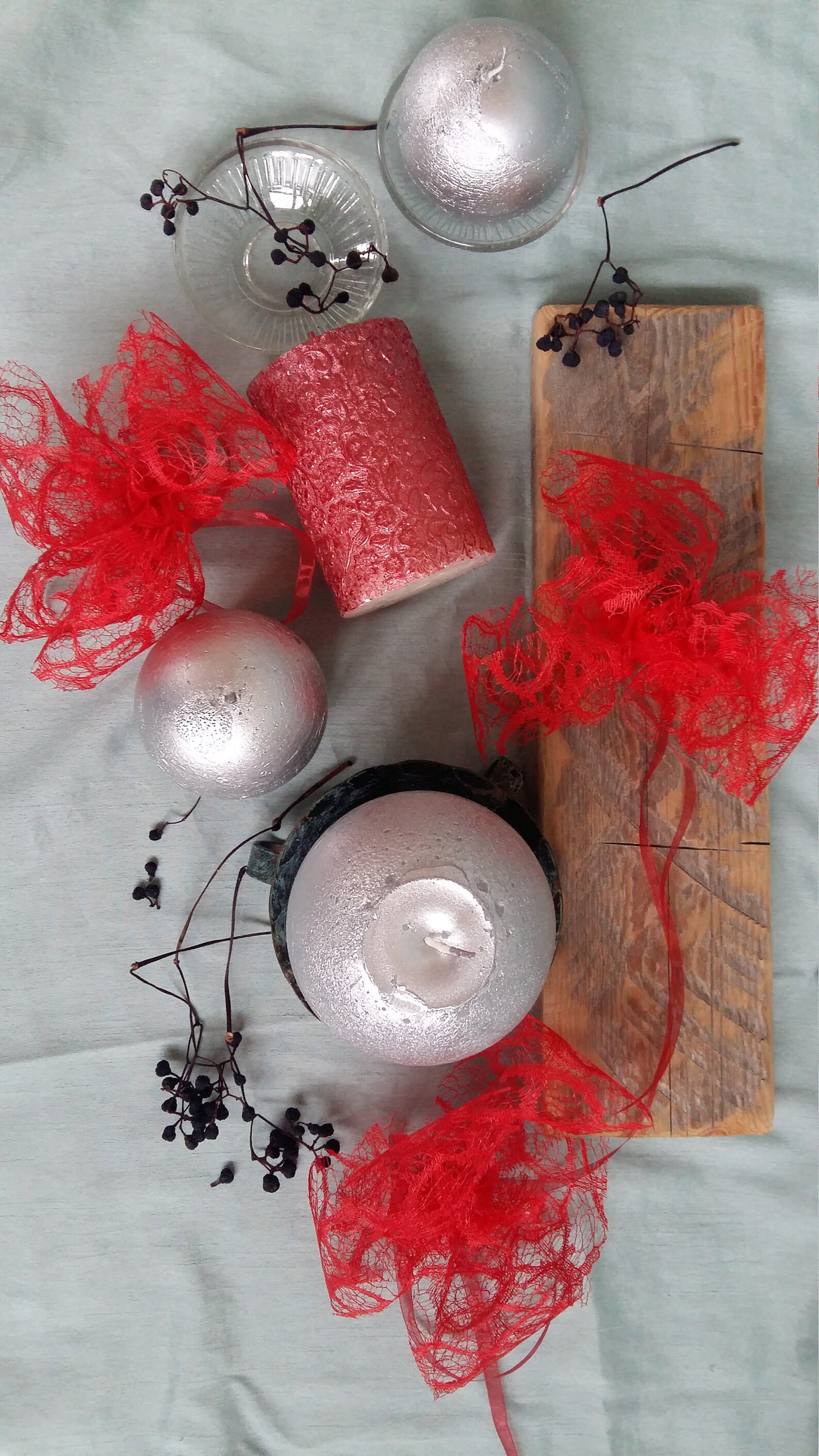 Red Ribbon Bow Christmas Tree Decoration Gift Wrap Decor Etsy