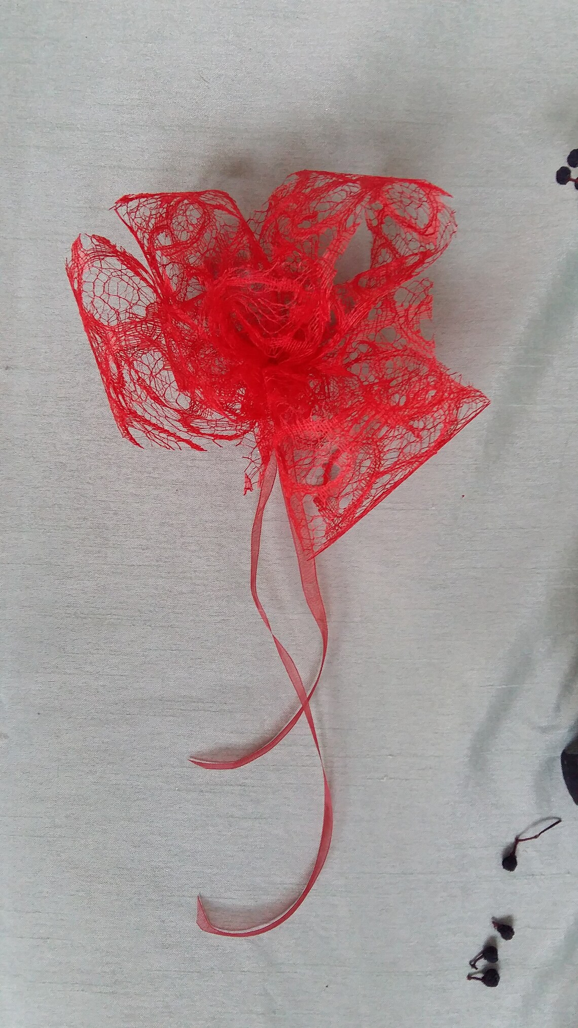 Red Ribbon Bow Christmas Tree Decoration Gift Wrap Decor Etsy