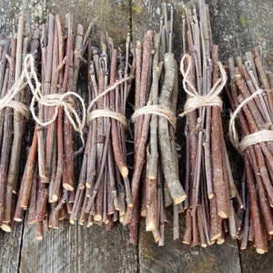 rowan wood sticks mountain ash tree wands branch bundle clearing energy protecting rustic wood forest natural tree decor simple woodland image 4