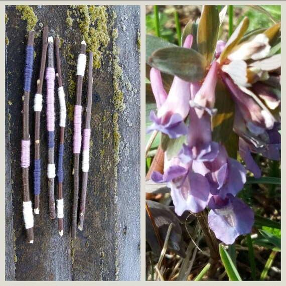 Ramitas De Arbol Natural De Palos De Ramas De Madera Pintado Etsy