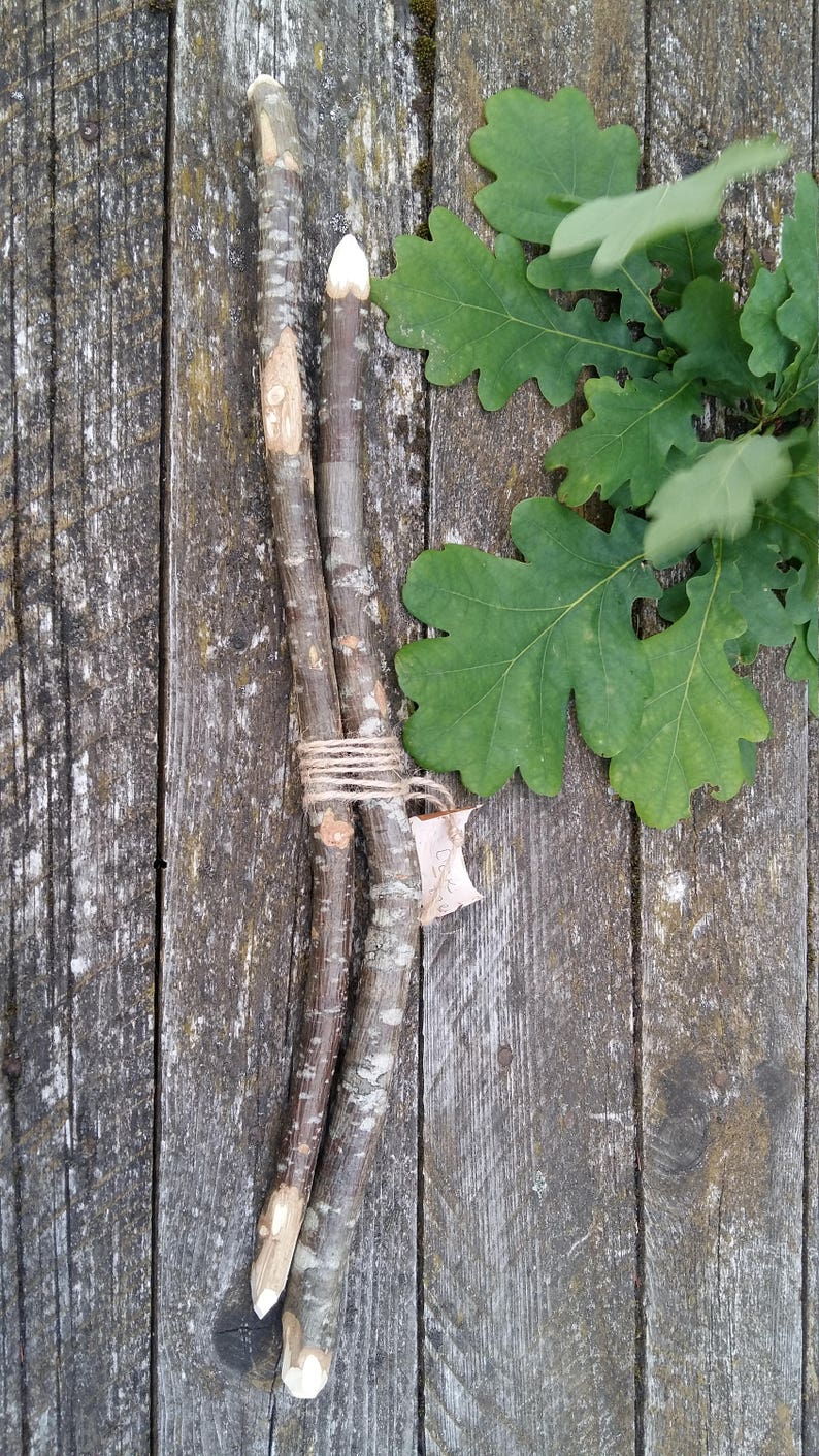 Oak wand wood wand supplies oak tree sticks natural twigs Etsy