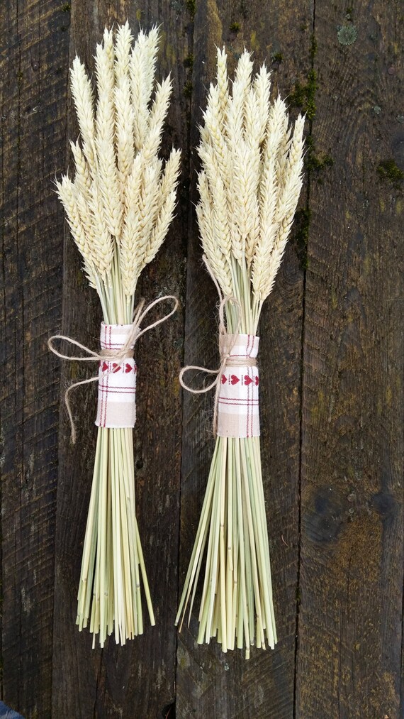 Wheat Bouquet Rustic Farm Barn Wedding Bride Bridesmaids Maid Etsy