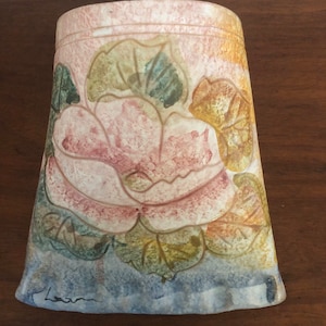 Made in Italy artist signed vimtage wall art, planter no chips
