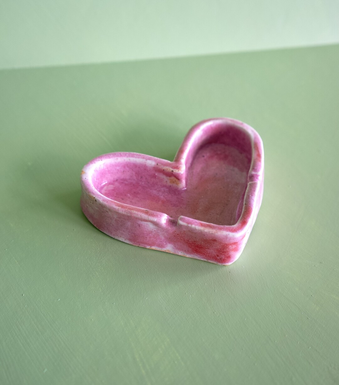 Heart Shaped Ash Tray Cute Pink Heart Ash Tray - Etsy