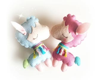 Pastel the Llama pattern-PDF pattern-Llama plushie-DIY Project-Nursery decor-Instant Download-Baby's mobile toy-Cute alpaca