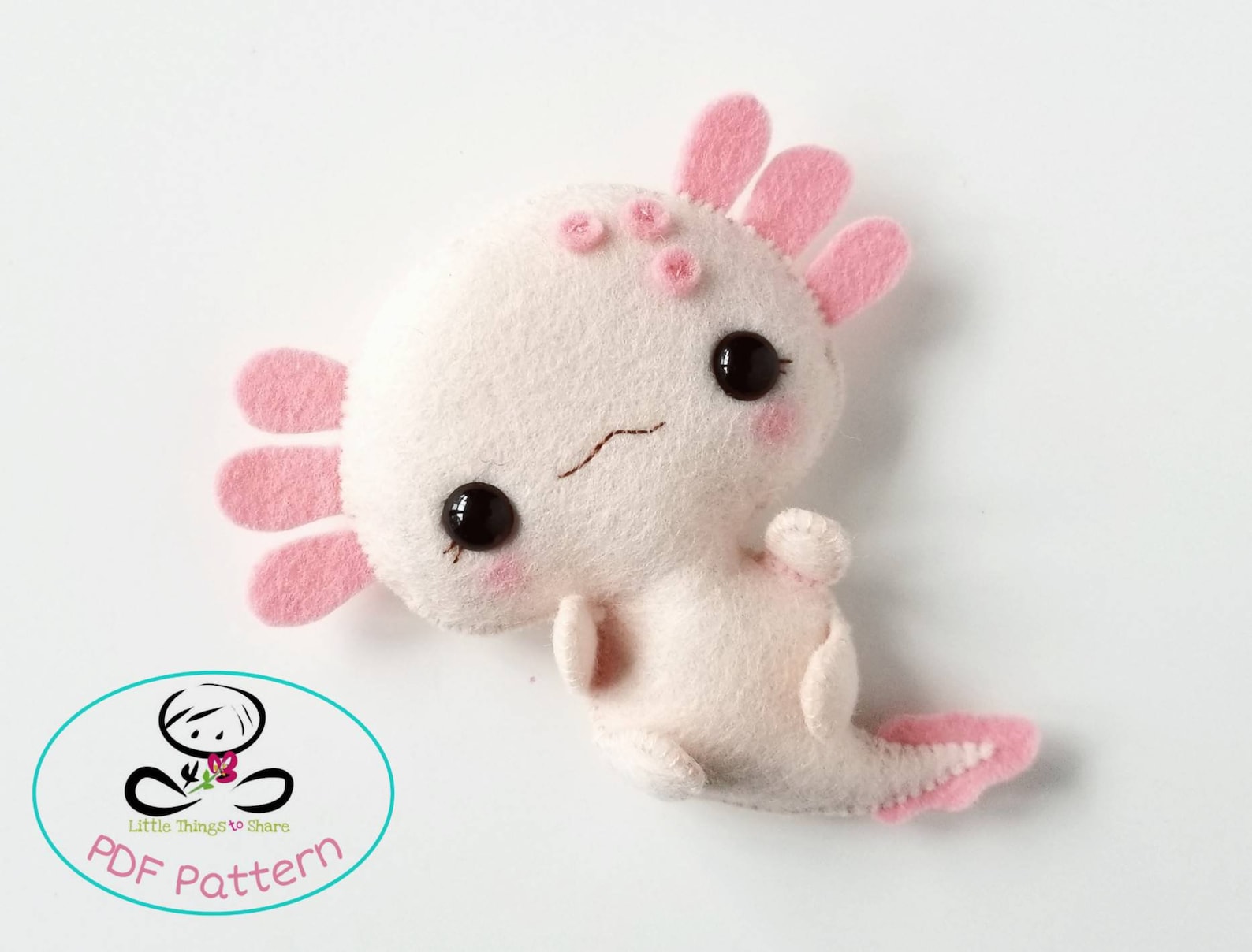 Amby the Axolotl PDF Pattern Axolotl Plush-diy-nursery - Etsy