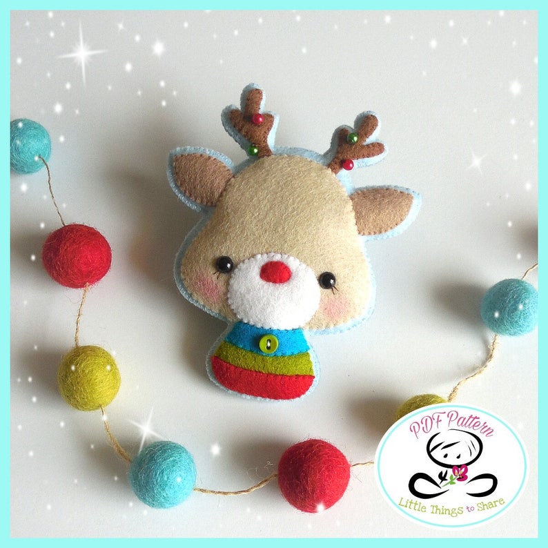 Christmas Critters-Ornament Patterns-Set of Three-DIY | Etsy