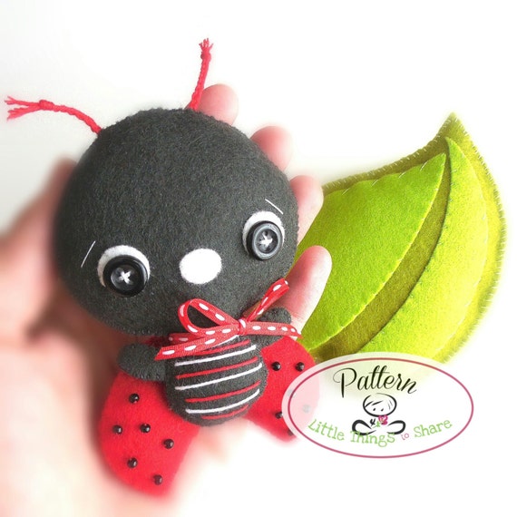 Ladybug PDF Sewing Pattern-diy-nursery Decor-ladybird