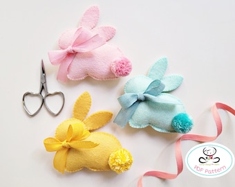 Osterhase, PDF Anleitung, gefilzt, gefilzt, Osterhase, DIY, Instant Download, Ostergirlande, Ostergirlande, Geschenk für Kinder, Ostern Geschenk Kinder