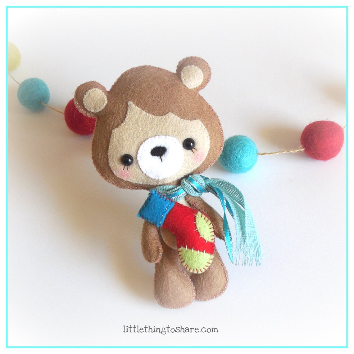 Little Bearchristmas Ornament PDF Sewing Patternornament Etsy