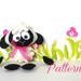 nran Gerecenseerd Skinny Sheep-PDF sewing pattern-Cute Sheep toy-DIY-Handmade plush-Toy pattern-Instant download-Photo Tutorial-Small present-Plushie