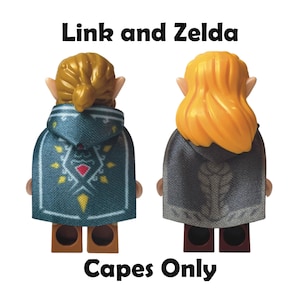 CUSTOM Link and Zelda capes for your Lego minifigs CAPES ONLY (No Minifigs)