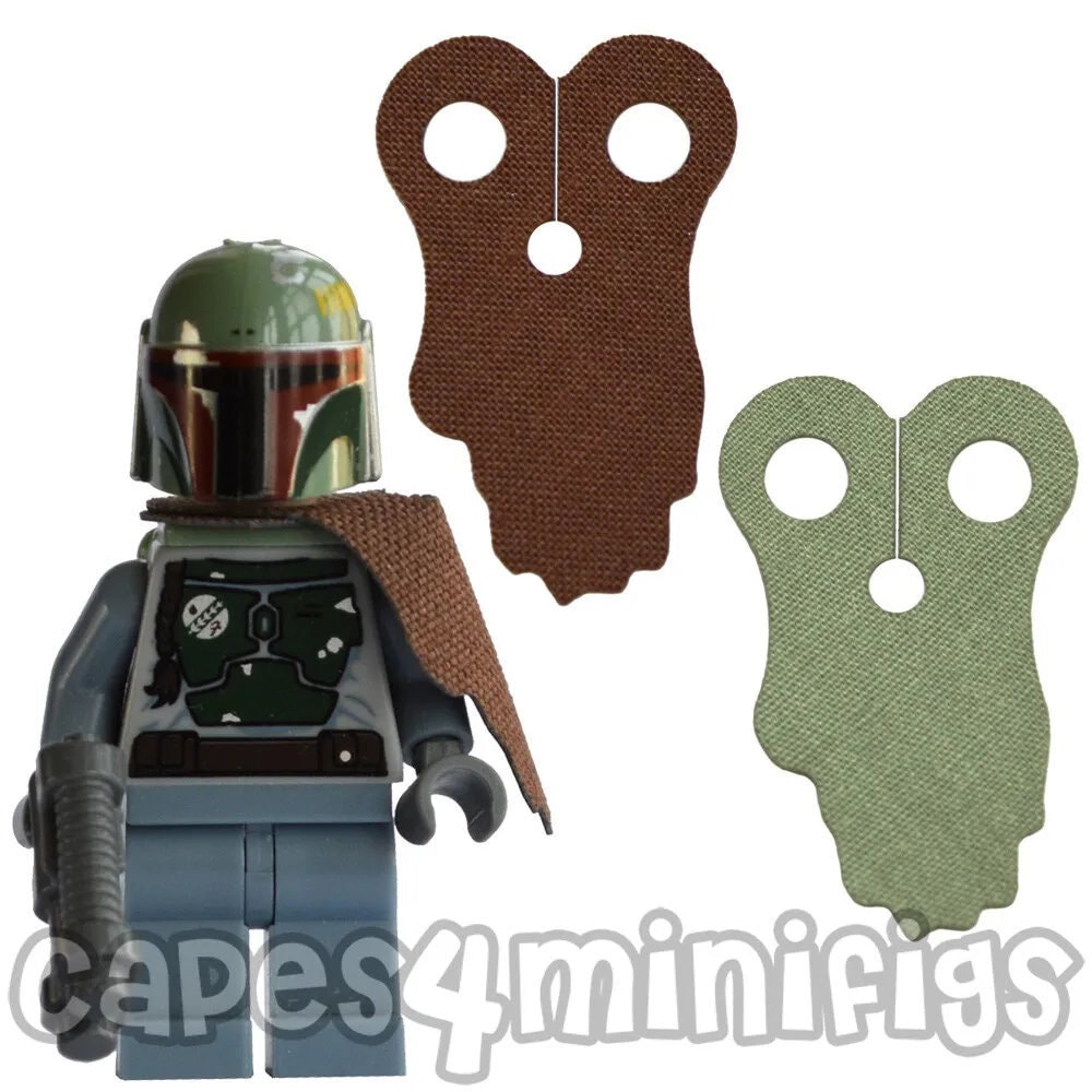2 CUSTOM Boba Fett Capes for Your Lego Starwars Minifigure Minifig CAPE ONLY Etsy