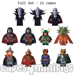CUSTOM capes für deine D&D Minifiguren * NUR CAPES * Perfektes Geschenk für Lego Dungeons & Dragons Fans
