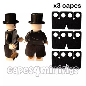 3 CUSTOM tailcoats for your Lego Joker minifigure. CAPES ONLY