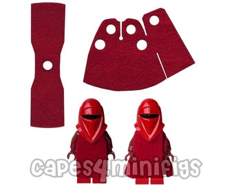 2 CUSTOM Royal Guard Robes for your LEGO minifigures. Minifigs NOT included. Capes made by Capes4Minifigs