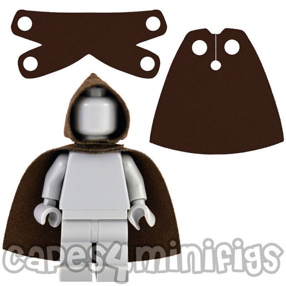 Sets of CUSTOM Capes Hoods for your Lego starwars minifigures CAPES  ONLY Primary color: Reddish brown