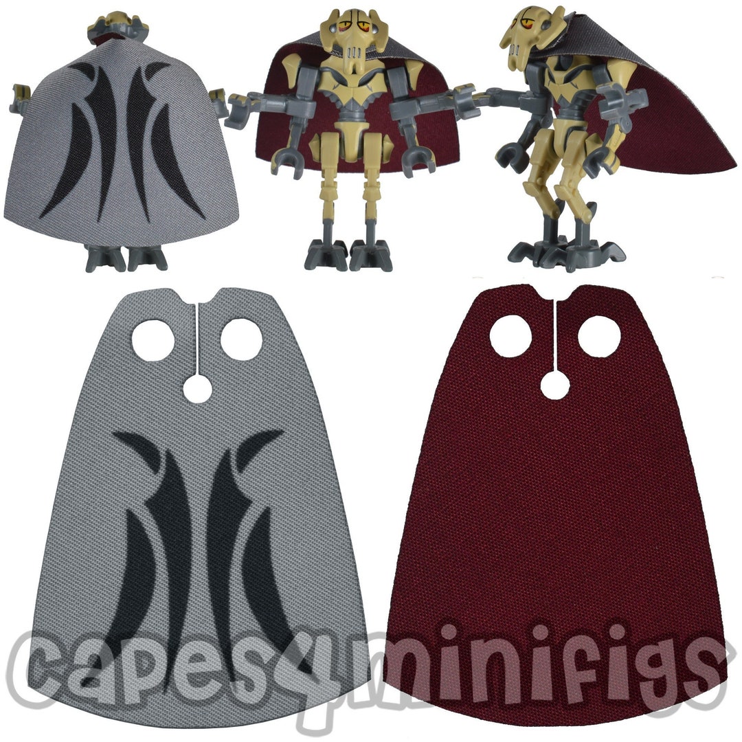 Black Cloth Cape For LEGO Minifigures - Fabric Robe Star Wars