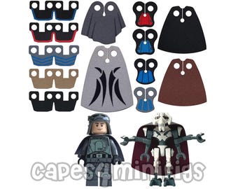 Bundle pack CUSTOM capes for your Lego Starwars minifigs *CAPES ONLY* Perfect Gift for Lego Starwars fans